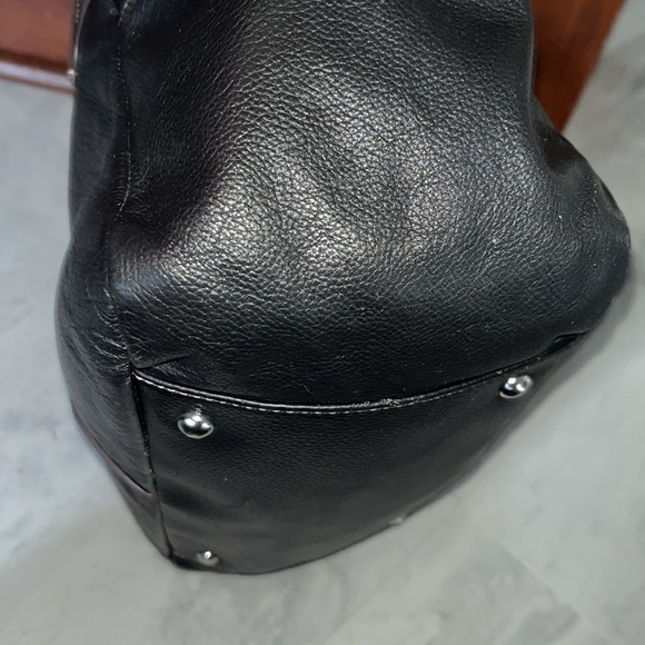 Bordelaise by HOBO shoulder bag Platinum handles/black genuine leather Hobo bag - Picture 10 of 15